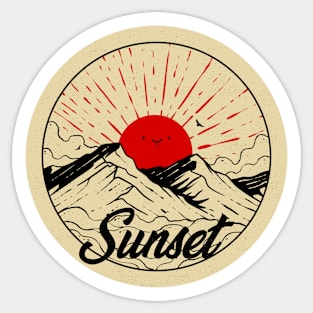 SUNSET Sticker